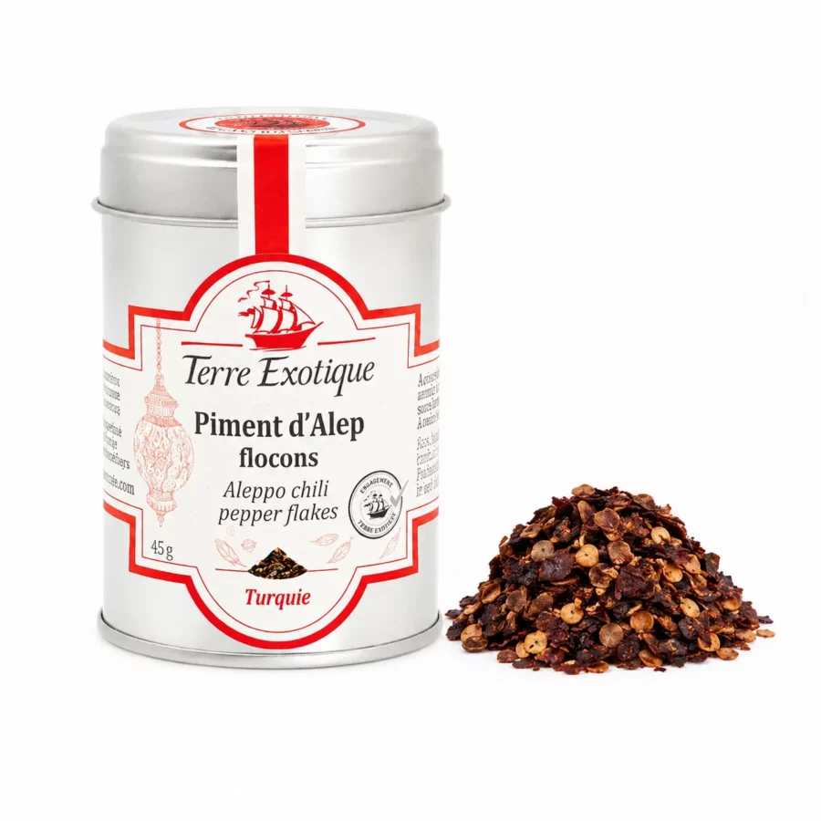 Piment d'Alep en Flocons Séchés de chez terre exotique