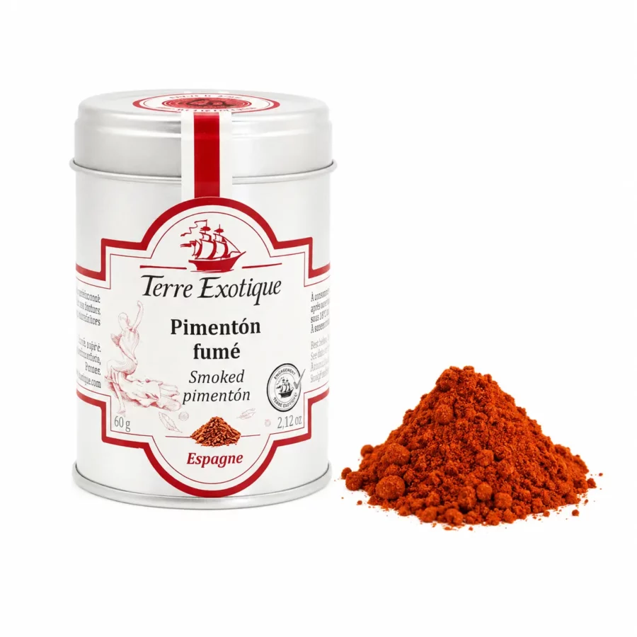 Pimentón fumé en poudre de chez Terre Exotique de 60g