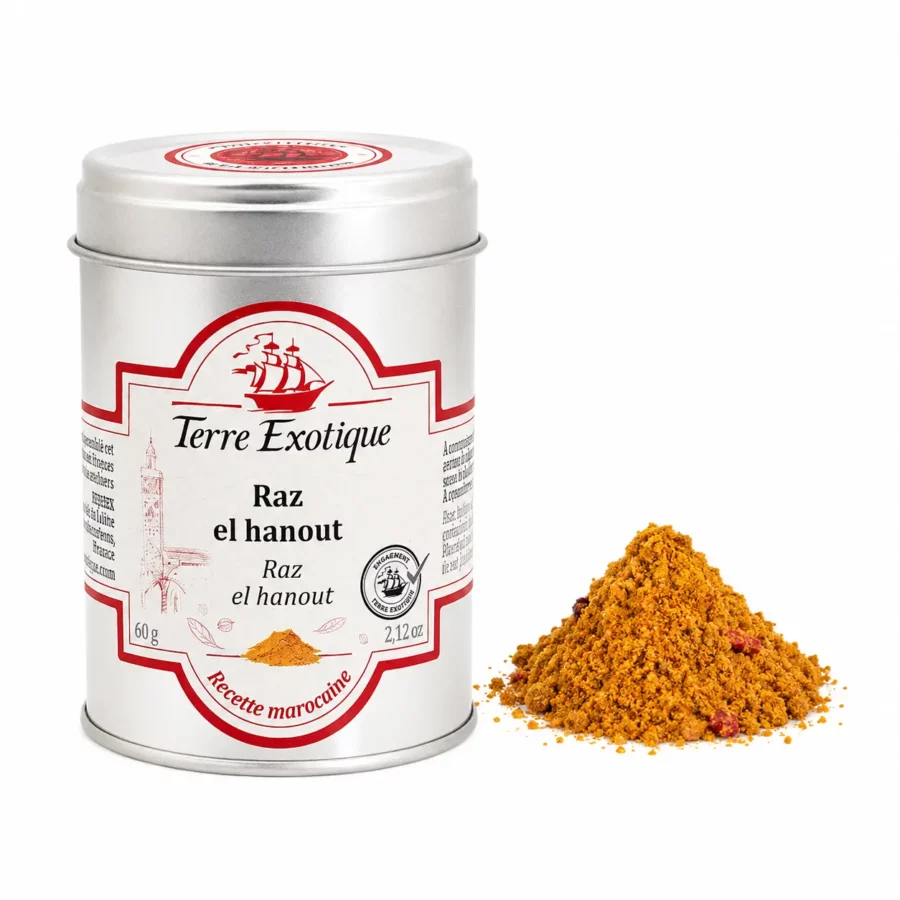 Le Raz El Hanout Terre Exotique 60g, mélange d'épices marocain