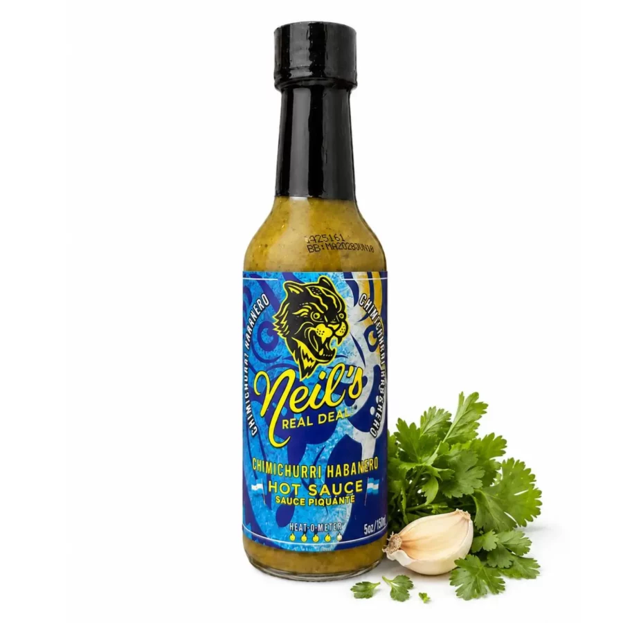 Sauce Chimichurri Habanero Neil's Real Deal aux herbes fraîches, habanero et jalapeño – Maison Piquante