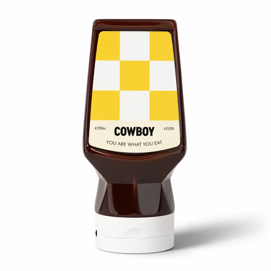 Sauce Cowboy Brussels Ketjep 300 ml barbecue fumé au miel et tomate
