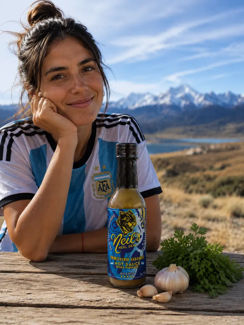 sauce piquante typique d'argentine a base de chimichurri