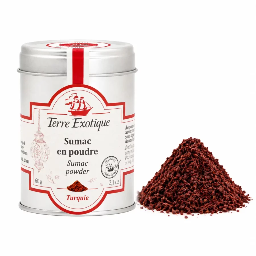 Sumac en poudre de chez Terre Exotique -pot de 60g