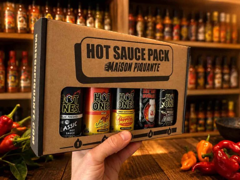 exemple de coffret challenge de sauces hot ones