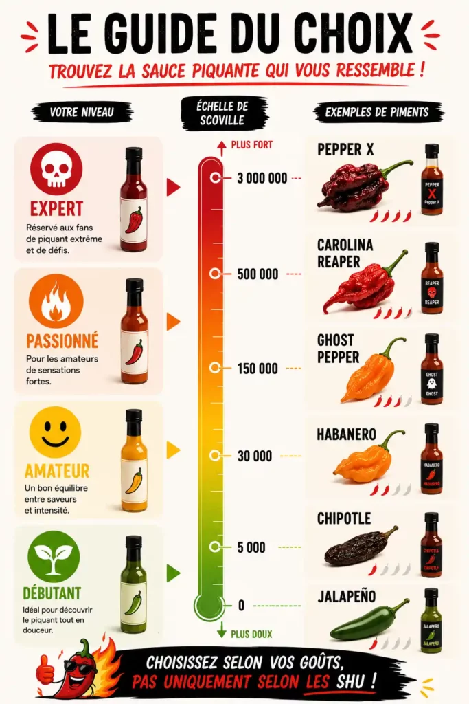 Comment choisir sa sauce piquante : sélection de sauces artisanales classées par saveurs et niveaux de piquant