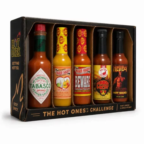 coffret de 5 sauces pimentees comme dans l'émission tv hotones