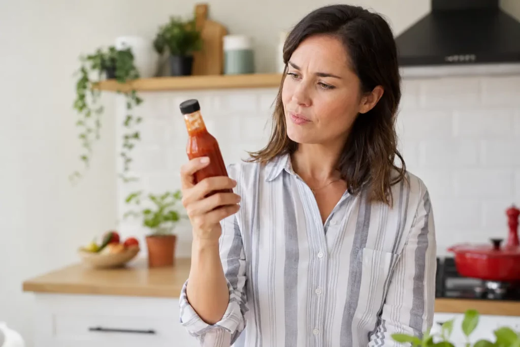 reconnaitre une sauce piquante périmee