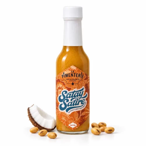 sauce piquante de la pimenterie sans cacahuète satay satire