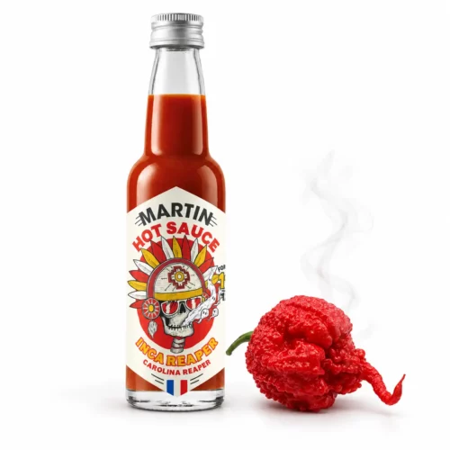 sauce piquante de chez martin inca reaper au piment carolina reaper