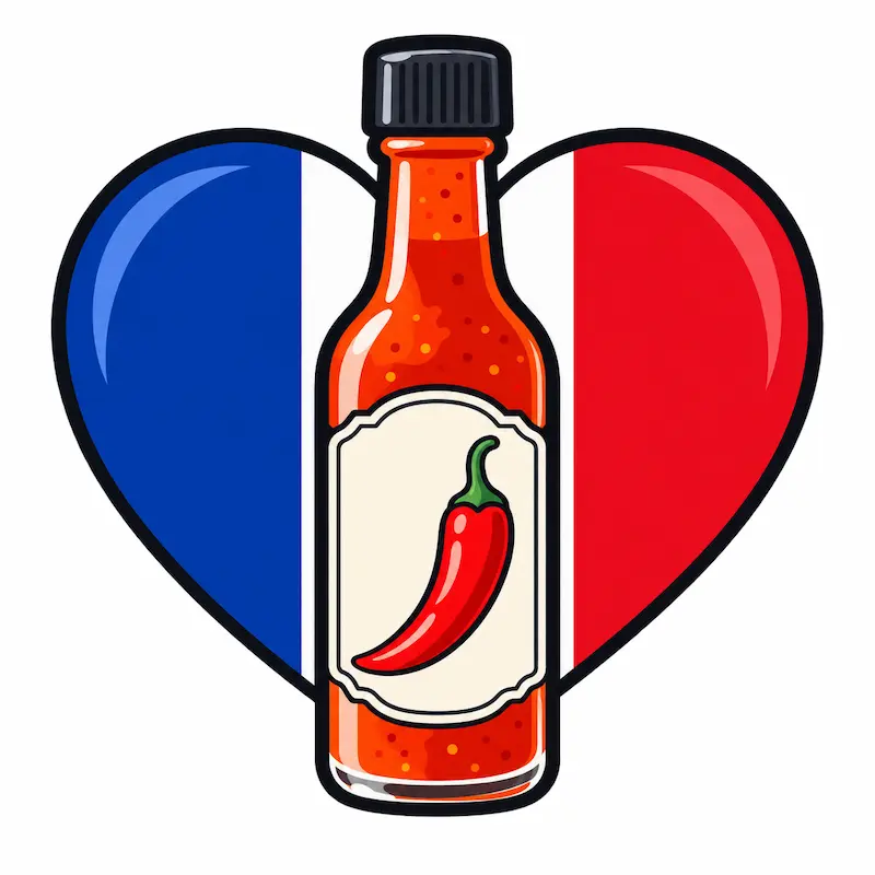 sauce piquante française avec des piments français