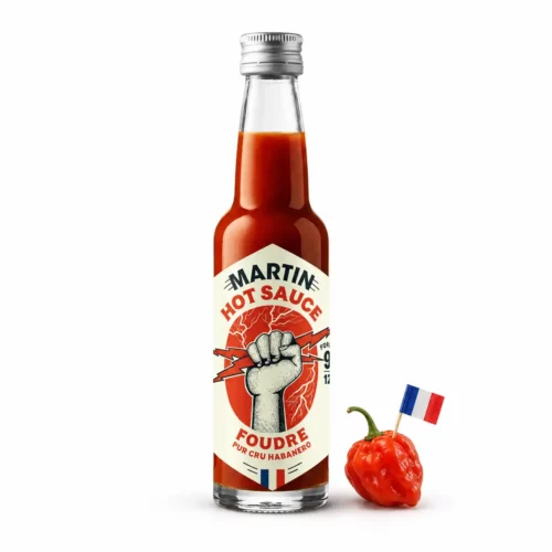 Sauce Piquante Française Martin Foudre - Piment Habanero Cru