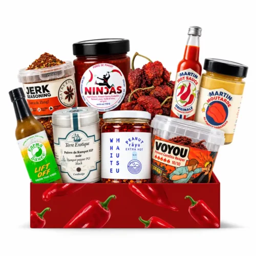 Spicy Box : Around The World - Coffret de 8 Sauces Piquantes et de Produits Épicés