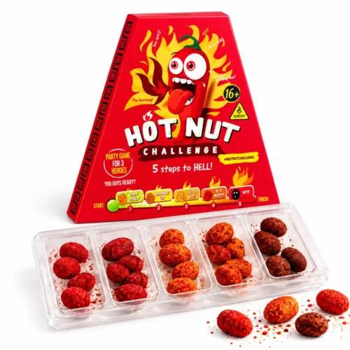 Hot Nut Challenge Jeu des Cacahuètes Ultra-Piquantes 24 g