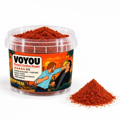 poudre de piment carolina reaper de la marque voyou